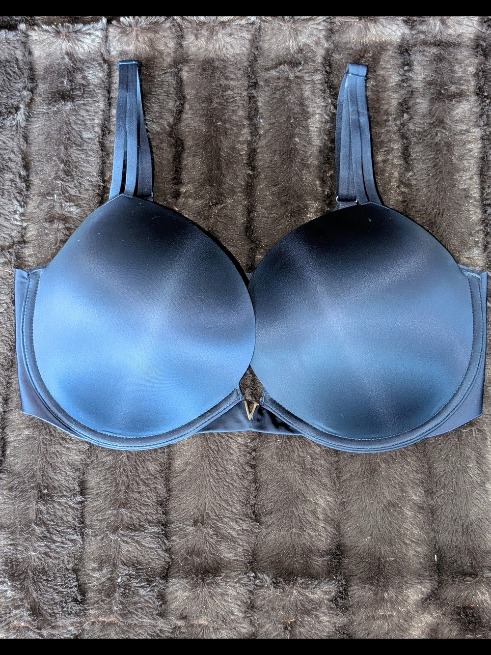 Victoria Secret Smooth Underwire T-Shirt Bra - Navy Blue 36DD